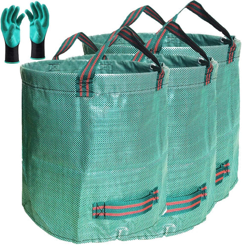 Standard 3-Pack 32 Gallon Lawn Garden Bags (D18,H30 inch) Yard Waste Bags