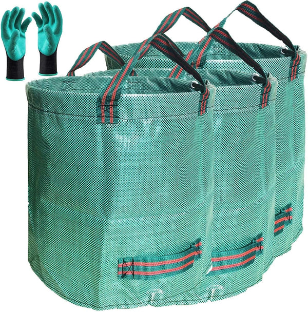 Standard 3-Pack 32 Gallon Lawn Garden Bags (D18,H30 inch) Yard Waste Bags