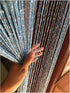 1x2 M Door String Curtain Rare Flat Thread Fringe Panel Room Divider for Wedding Coffee House