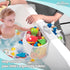 Austion 2 Saddle shape Compartments Bath Toy Organizer, Easy Access for Children, Wide Opening Bath Toy Holder