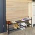 45.6" 2-Tier Closet, Shoe Rack, Expandable Shoes Storage Metal Shoe Shelf Stand Stackable Boot Organizer for Entryway