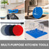 Joyhalo Trivets for Hot Dishes - Silicone Pot Holders for Kitchen Countertops, Easy to Wash and Dry