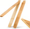Bamboo Cooking Tongs Set of 2 – 11” Foldable Kitchen Tongs with Non-Scratch Grip for BBQ, Salad, Camping & Serving