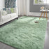 Pettop Fluffy Sage Green Area Rug for Bedroom Living Room, 3x5 Feet Soft