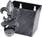 Fleur De Lis Beer Cap Opener - Wall Mounted Bottle Opener with Cap Catcher Drainage, Antique Silver