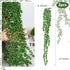 3pcs RECUTMS Artificial Succulents Hanging Plants Fake Hanging Plants String of Pearls Faux Greenery Wall Plant