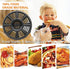 GXF Air Fryer Grill Pan for Ninja 4 QT AF101, 5.5 Quart AF161, Non-Stick Round Grill Plate, Dishwasher Safe