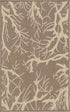 Unique Loom Outdoor Botanical Collection Area Rug - Brown/Beige Branch (2' x 3' 1" Rectangle)