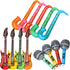 LNCOJOLM Inflatable Musical Balloons Photo Booth Props Guitar Christmas Halloween Decoration Saxophone Microphone