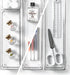 BINO 4-Piece Drawer Organizer Bin Set, Modular Bathroom and Desk Drawer Organizers for Makeup