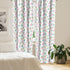 Ambesonne Cactus Window Curtains, Flamingos and Sleeping Plants Cartoon Pattern, 2-Panel Set (28" x 63")