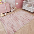 Rug-5x7 tchdio Pink Area Rugs for Living Room, Ultra Soft Washable Rugs for Bedroom Non Slip Nursery Rug, Kids Rug