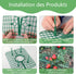 ANGTUO 10 Pack Square Strawberry Supports for Garden Strawberry Plant Support Strawberry Stand Holder Strawberry Racks