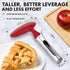 Zulay Kitchen Premium Apple Corer Tool - 2 Pack Black & Red, Ultra Sharp Stainless Steel, Easy to Use & Clean