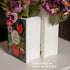 Ceramic Book Vase for Flowers, Home Decor - Cute Bookshelf Decor, Book Lovers Gift - Unique Large Accent