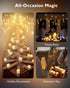 Homemory 48-Pack Flameless Tea Lights Candles, 200+ Hours Battery-Operated LED Fake Candles, White Base