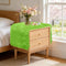 Spring Green Table Runner Short, 36'' Small Fluffy Faux Fur Dresser Runners
