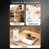 Paper Towel Holder, Standing Roll Holder with Weighted Marble Base for Kitchen or Bathroom Countertop