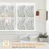 Window Privacy Film, Stained Glass Window Films, 3D Pebble Rainbow Window Cling Decorative Window Decals, Sun Blocking Window Stickers Static Cling Door Window Covering (17.5" x 78.7")