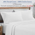 Heirloom 800 Thread Count 100% Cotton Sateen Pillowcases, 2 Pack, White, Fits Standard & Queen Size Pillows (Bright