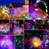 pozzolanas 8 Pack 7ft 20 Multicolor Battery Operated String Lights - Waterproof Fairy Lights with LEDs for Home, Mason
