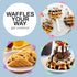 Elite Gourmet EWM013B Electric Nonstick Mini Waffle Maker, 5-Inch Cooking Surface, Black