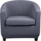 Lellen Club Chair Slipcover with Seat Cushion Cover Round Tub Accent Armchair