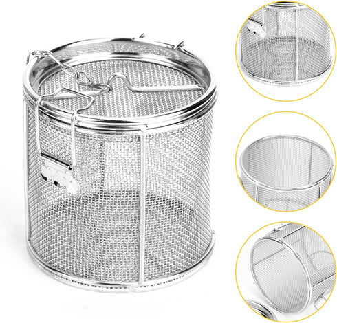 Tea Infuser, Stainless Steel Extra Fine Mesh Tea Ball Strainer, Spice Filter with Extended Chain Hook