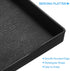 7" 9.5" uxcell Serving Tray Small Black Mini Tray x Plastic Rectangular Wooden Serving Trays Decorative Ottoman Platter