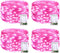 JMEXSUSS 4 Pack 50 LED Pink Fairy Lights, 16.1ft Battery Operated Waterproof String Lights for Decorations