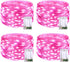 JMEXSUSS 4 Pack 50 LED Pink Fairy Lights, 16.1ft Battery Operated Waterproof String Lights for Decorations
