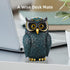 Buildopia Owl Figurine, Resin Animal Sculpture Statue for Home Decor, Bookshelf, Bedroom, Living Room, Office & Table