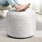 Dual-Size Corduroy Ottoman with Hidden Zipper Ergonomic Memory Foam Footrest Poufs for