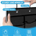 Aheroi 35 Closet 40 lbs, Pockets Large Over the Door Organizer, Breathable Mesh Pockets Hanging Shoe Organizer, Black