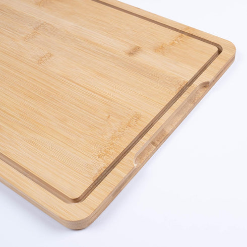 15.75" 11.81" BOXIO - CuttingBoard: Premium Bamboo Wood Cutting Board for Camping & Kitchen - x - Ideal chopping board