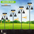 92 Inch 1 Pack 3/4 Inch Hummingbird Gtongoko Double Shepherds Hook Bird Feeder Pole Thick Heavy Duty Garden Hooks