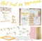Deluxe Mimosa Bar Supplies Decoration Kit - 93Pcs Drink Tray, Mimosa Bar Sign, But First Mimosas Banner & More - Bridal