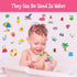 40PCS Summer Reusable Jelly Stickers, Waterproof Beach Window Cling Stickers for Toddlers, Removable Easy to Clean Gel