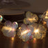 6.5ft 10 YOLIGHT Fiber Optic Flower String Lights Battery Operated with Timer, LED Flower Garland Lights Fairy Lights