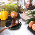 Dark Black Gomakren Ceramic Spoon Rest Holder for Kitchen Counter, Utensil Rest, Spatula Holder for Stove Top.