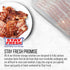 Stay Fresh Bacon Keeper, 1lb Plastic Container for Refrigerator, Preserves Freshness, Prevents Spoilage, No Mess Storage