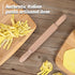 Beech Wood 7mm Fettuccine Pasta Cutter, Noodle Lattice Roller Docker Dough Cutter, Wooden Rolling Pin Kitchen Tool