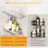 mivndeeopu 12" 2-Pcs, 304 Corner Shower Shelf Rustproof Stainless Steel Corner Shower Shelves with Razor Holder Slot