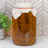 Cornucopia Brands Kombucha Jar Cloth Covers - 4-Pack Unbleached Muslin Cloth Covers with Rubber Bands