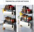 2 Pack 2 Paper Towel Holder Fridge Magnetic with Shelf - Paper Towel Holder Without Drilling + Magnet Spice Racks