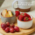 Ramekins Set of 6, 6 oz Oven Safe Porcelain Ramekins, Mini Cheesecake Pans, Dipping Sauce Bowls - Vanilla White