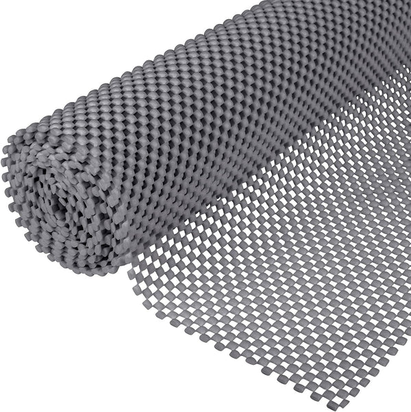 Ruisita Non-slip Mat Area Rug Pad, Anti Slip Gripper Roll Rubber Matting for Home, Office, Cars (Gray, 30 x 200 cm)