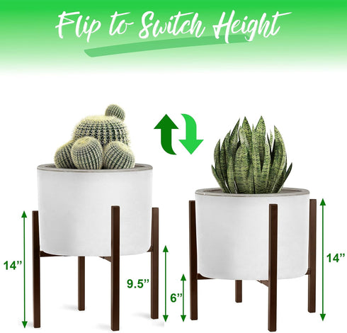 10 16 Inches 1 Pack) Sorbus Adjustable Metal Plant Stand Mid Century Style Flower Pot Holder, to Planter Stand