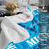 Monogrammed Personalized Blankets for Teen Boys Girls - Printed in USA Custom Blanket with Kid Names Reversible Plush