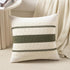 Fancy Homi Set of 1 Boho Olive Green Big Decorative Throw Pillow Cover 24x24